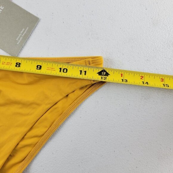 Everlane Bikini Bottom Swimwear Low Rise Solid Classic XXS Yellow Women NWT - Picture 5 of 14